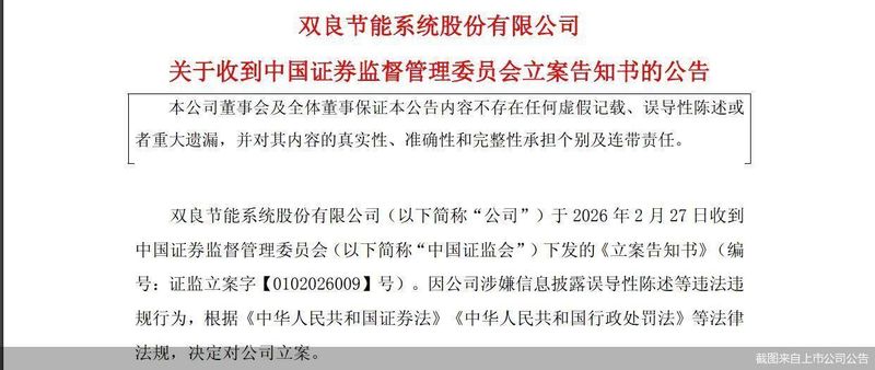  净利预亏叠加立案，双良节能股价迎考 新闻