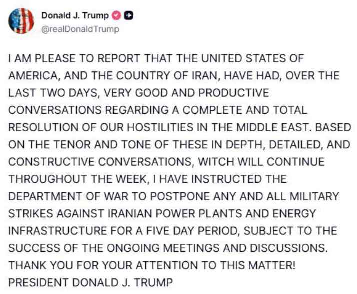  特朗普突发帖缓和美伊局势，；全球市场随之剧烈波动。 股票财经 特朗普突发帖缓和美伊局势，；全球市场随之剧烈波动。 股票财经