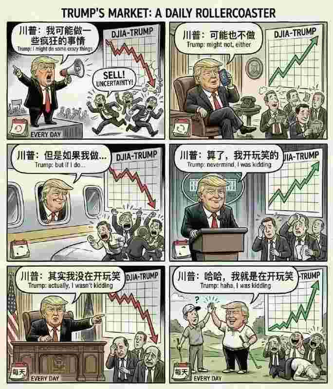  特朗普突发帖缓和美伊局势，；全球市场随之剧烈波动。 股票财经 特朗普突发帖缓和美伊局势，；全球市场随之剧烈波动。 股票财经