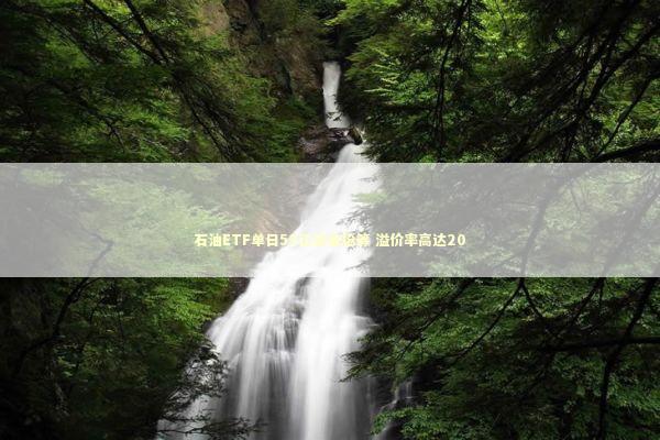 石油ETF单日53亿资金抢筹 溢价率高达20 新闻