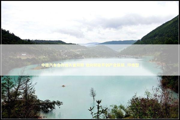 中德汽车合作进入蜜月期 双向赋能开创产业新局_抒情型 新闻