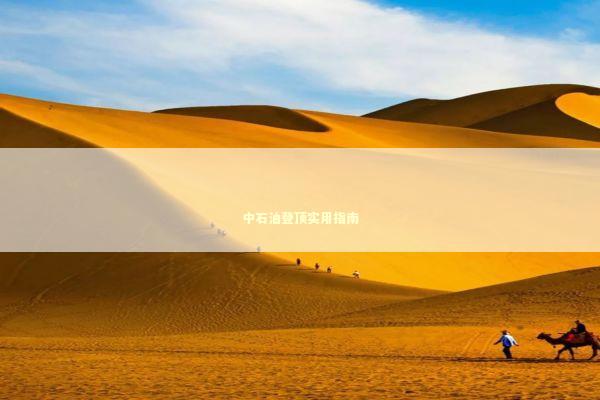 中石油登顶实用指南 新闻