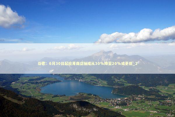 谷歌：6月30日起应用商店抽成从30%降至20%或更低_2