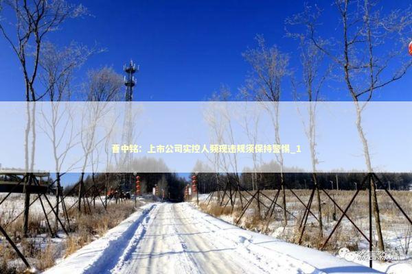 曹中铭：上市公司实控人频现违规须保持警惕_1 新闻