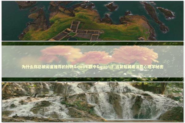 为什么你总被闺蜜推荐的好物"戳中"？这背后藏着消费心理学秘密 时尚用品