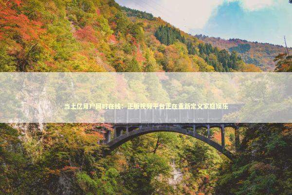 当上亿用户同时在线：正版视频平台正在重新定义家庭娱乐 娱乐新闻